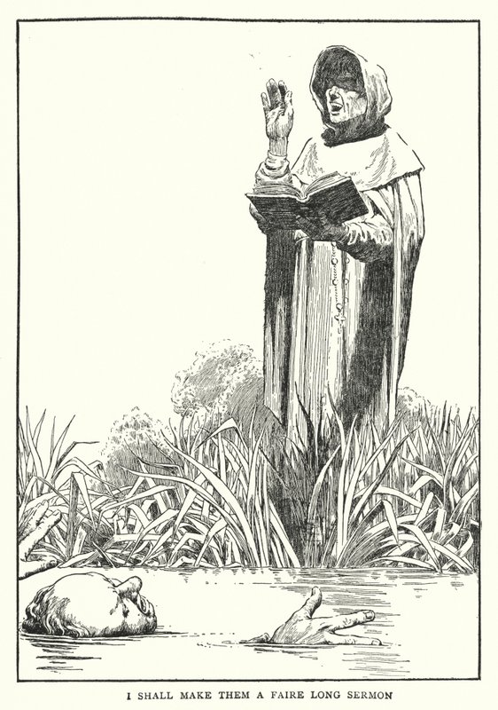 Teen niistä pitkän saarnan (litho) tekijältä William Heath Robinson