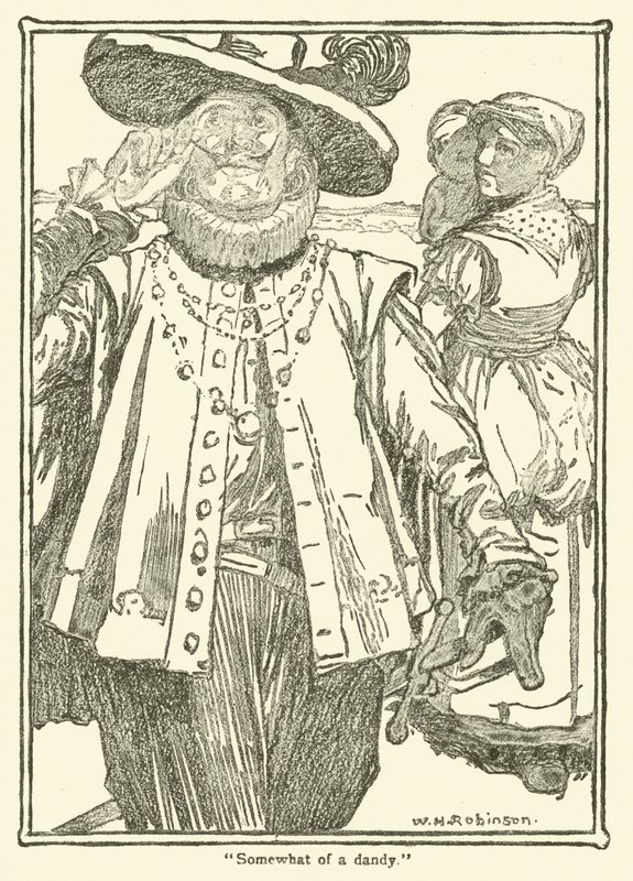 Kuvitus Don Quijotelle (litho) tekijältä William Heath Robinson