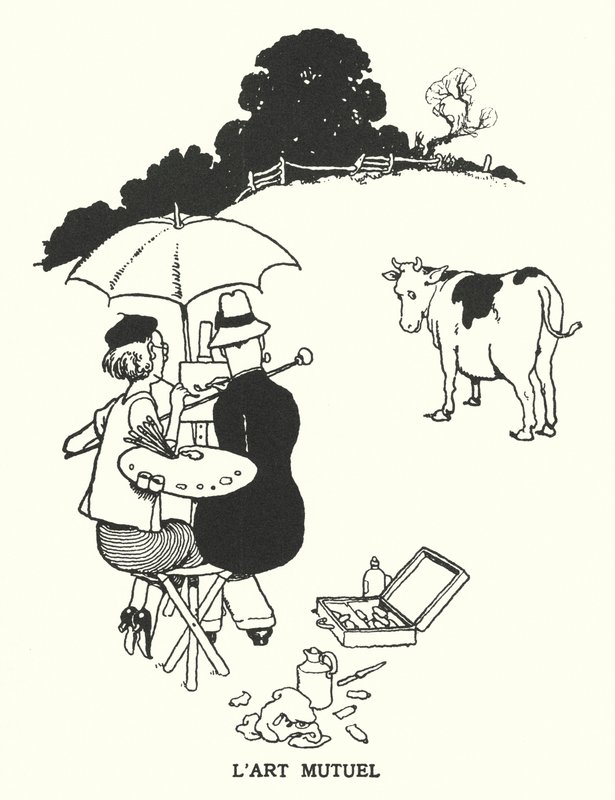 Keskinäinen taide (litho) tekijältä William Heath Robinson