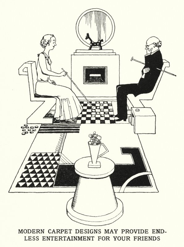 Modernit mattomallit voivat tarjota loputonta viihdettä ystävillesi (litho) tekijältä William Heath Robinson