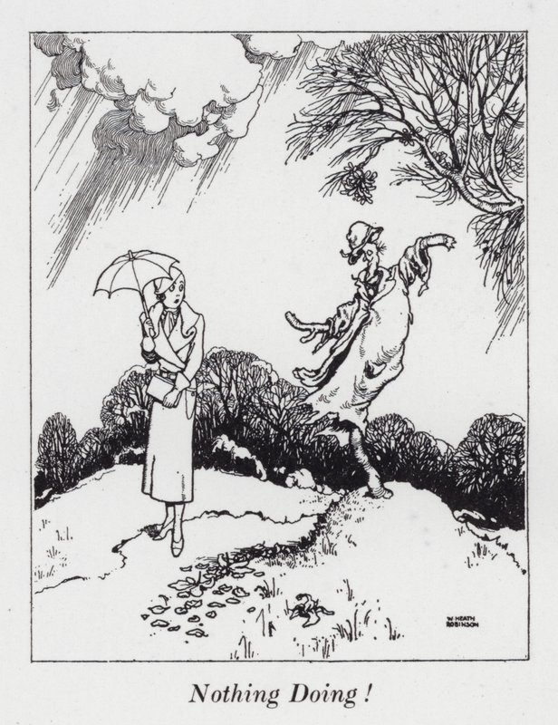 Ei mitään tekemistä! (litografia) tekijältä William Heath Robinson