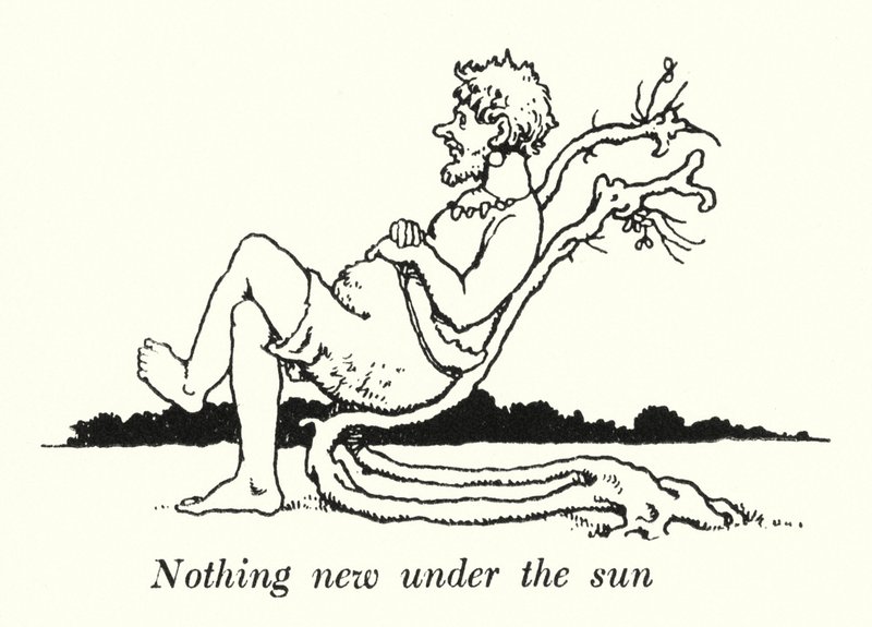 Ei mitään uutta auringon alla (litho) tekijältä William Heath Robinson