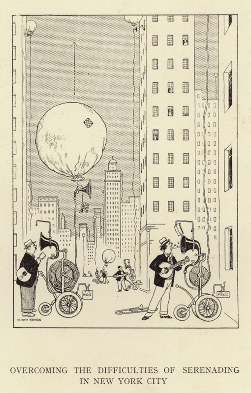 New Yorkin serenaattien vaikeuksien voittaminen tekijältä William Heath Robinson