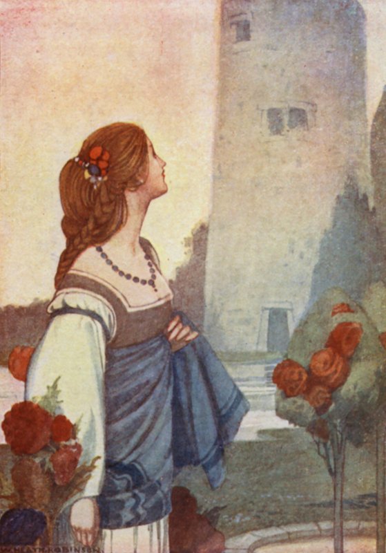 Tarinoita Chaucerista (värilitho) tekijältä William Heath Robinson