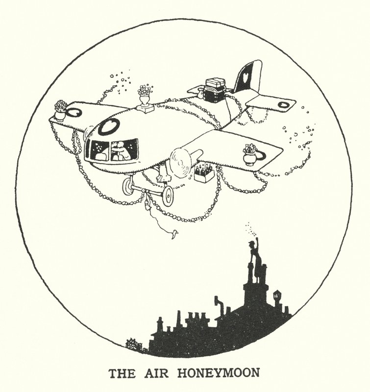 The Air Honeymoon (litho) tekijältä William Heath Robinson