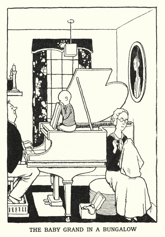Baby Grand bungalowissa (litho) tekijältä William Heath Robinson