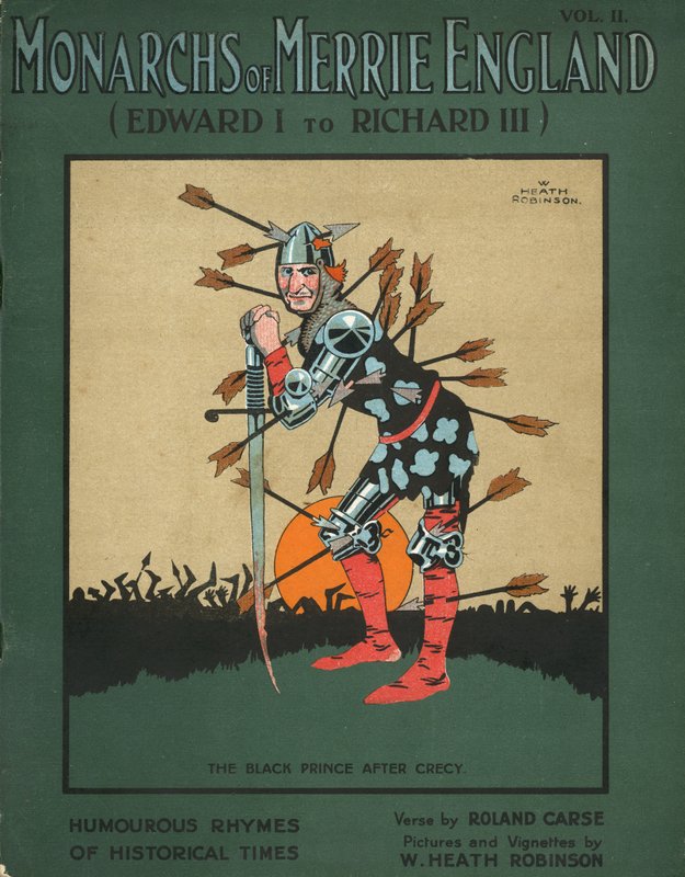 Musta prinssi Crecyn taistelun jälkeen tekijältä William Heath Robinson