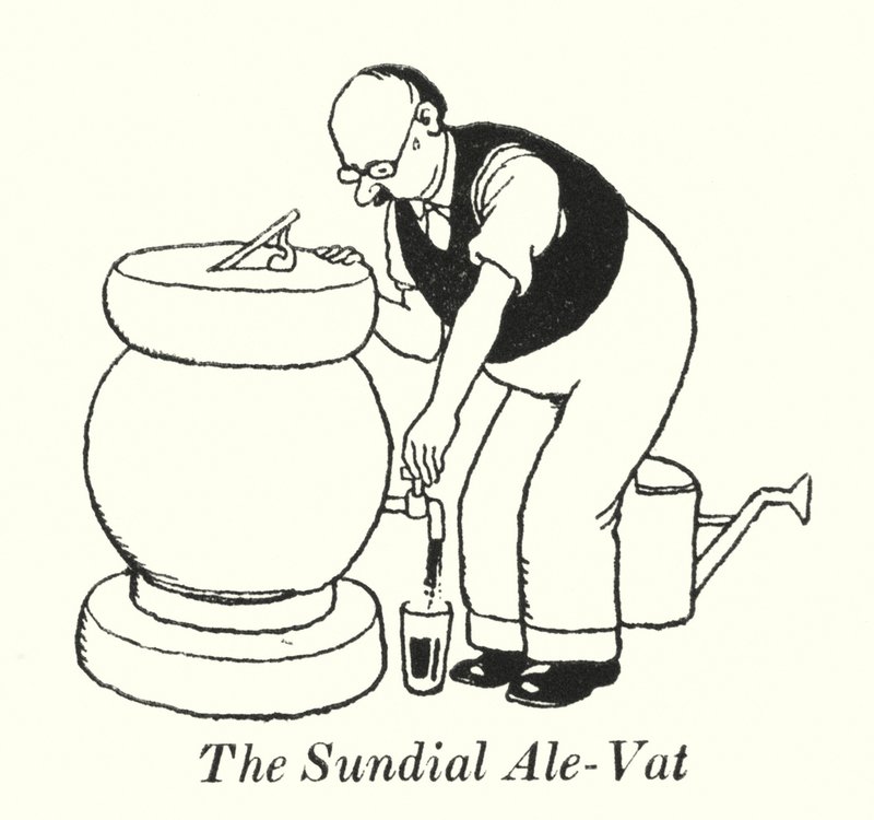 Aurinkokello Ale-Vat (litho) tekijältä William Heath Robinson