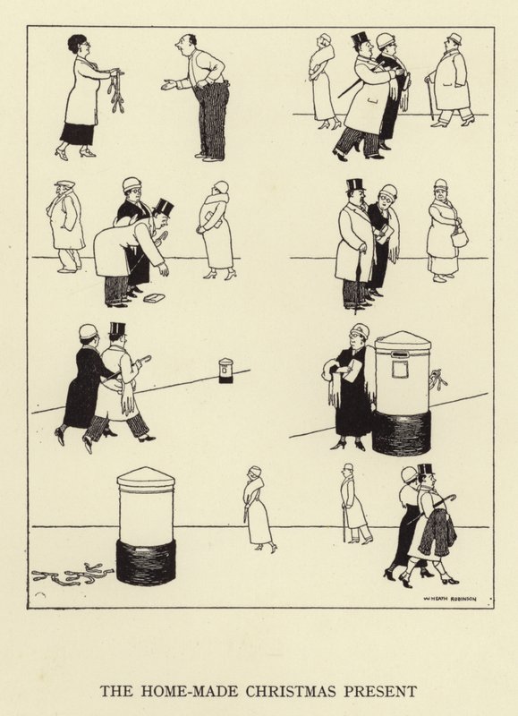 Kotitekoinen joululahja tekijältä William Heath Robinson