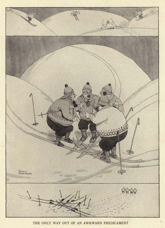 Ainoa tie ulos hankalasta tilanteesta tekijältä William Heath Robinson