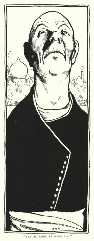 "Yritä hallita minua" (kaiverrus) tekijältä William Heath Robinson