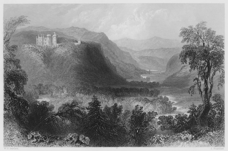 Castle Howard, Vale of Avoca (kaiverrus) tekijältä William Henry (after) Bartlett