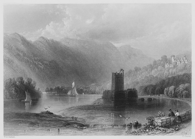 Kapea vesilinna, Newry River (kaiverrus) tekijältä William Henry (after) Bartlett