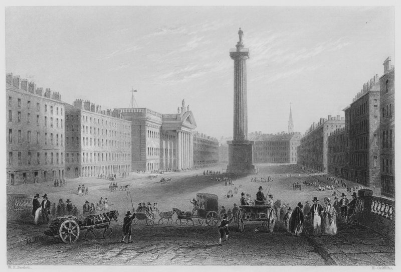 Sackville Street, Dublin (kaiverrus) tekijältä William Henry (after) Bartlett