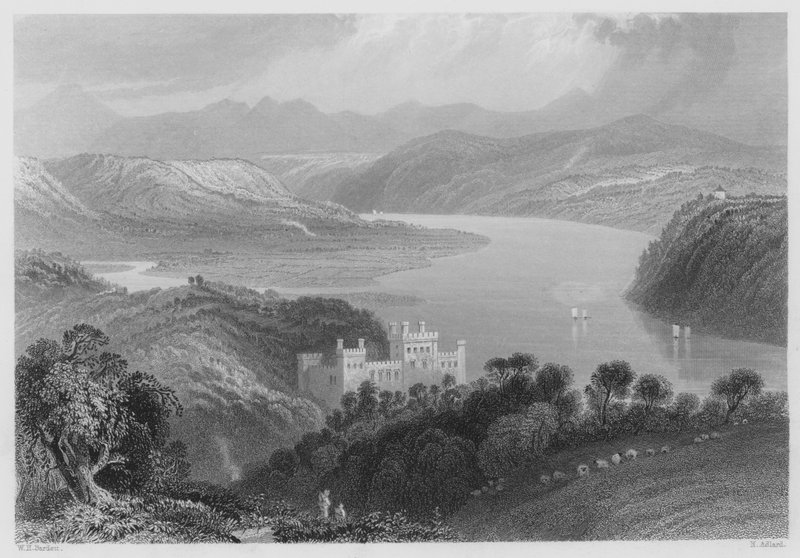 The Valley of the Blackwater, Lismoren ja Youghallin välillä (kaiverrus) tekijältä William Henry (after) Bartlett