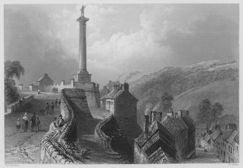 Walkerin pilari, Walls of Londonderry (kaiverrus) tekijältä William Henry (after) Bartlett