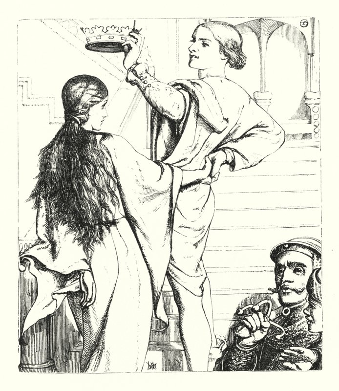 The Beggar Maid (kaiverrus) tekijältä William Henry (after) Hunt