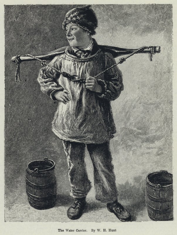 The Water Carrier (litho) tekijältä William Henry (after) Hunt