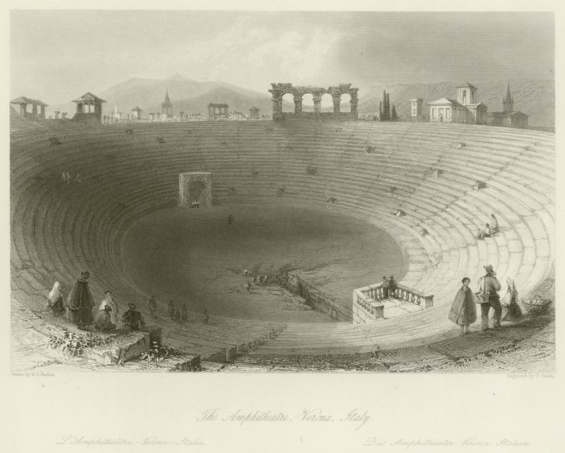 Veronan areena tekijältä William Henry Bartlett