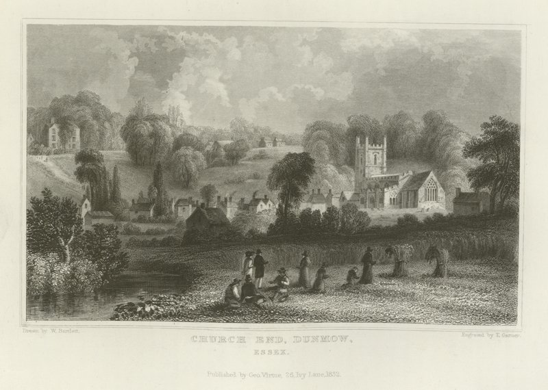 Church End, Dunmow, Essex tekijältä William Henry Bartlett