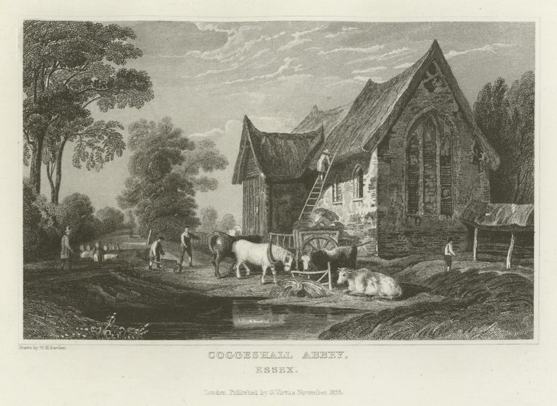 Coggeshall Abbey, Essex tekijältä William Henry Bartlett