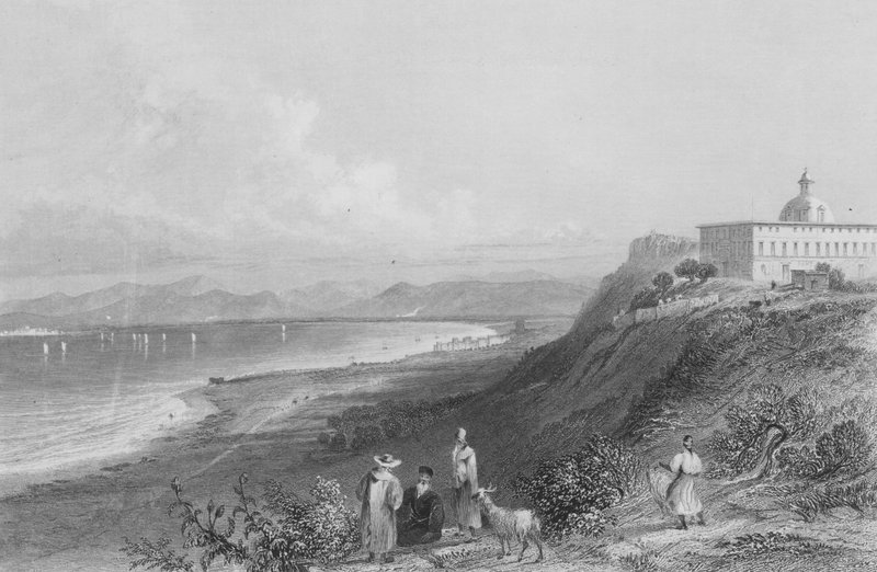 Mount Carmelin luostari tekijältä William Henry Bartlett