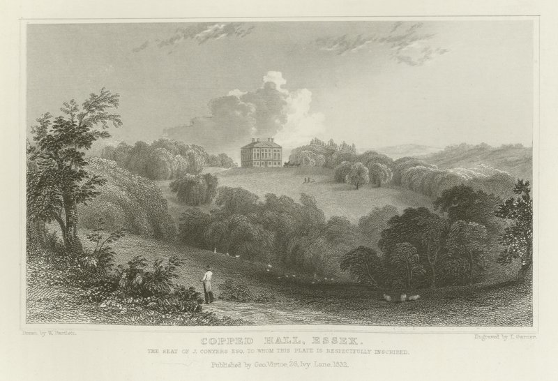Copped Hall, Essex, J Conyersin paikka, Esquire tekijältä William Henry Bartlett