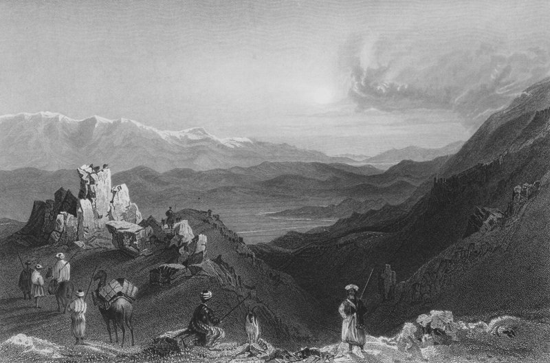 Djebel Sheich ja Hermon-vuori Libanonin huipulta käsin tekijältä William Henry Bartlett