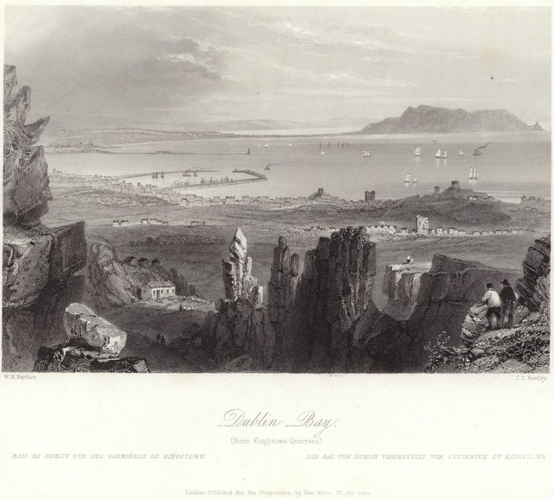 Dublin Bay Kingstown Quarriesista tekijältä William Henry Bartlett