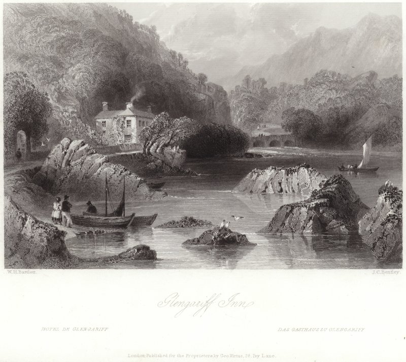 Glengariff Inn Corkin kreivikunnassa tekijältä William Henry Bartlett