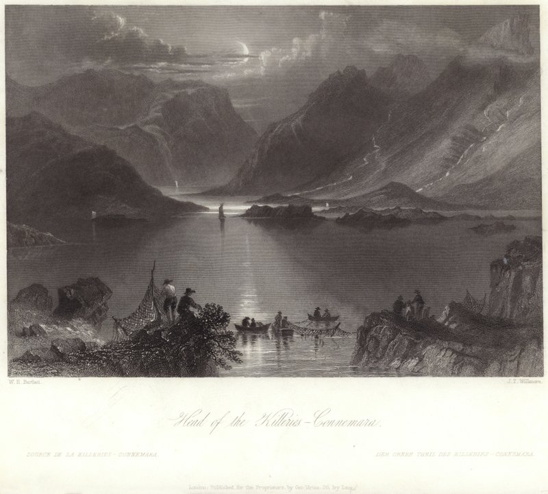 Killeriesin päällikkö, Connemara tekijältä William Henry Bartlett