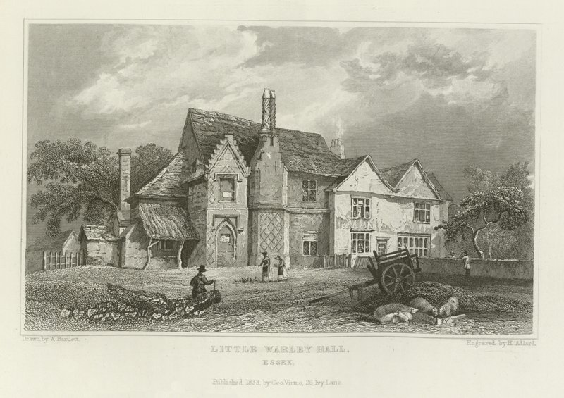 Little Warley Hall, Essex tekijältä William Henry Bartlett