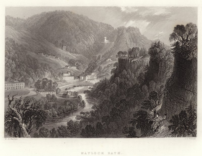 Matlock Bath tekijältä William Henry Bartlett