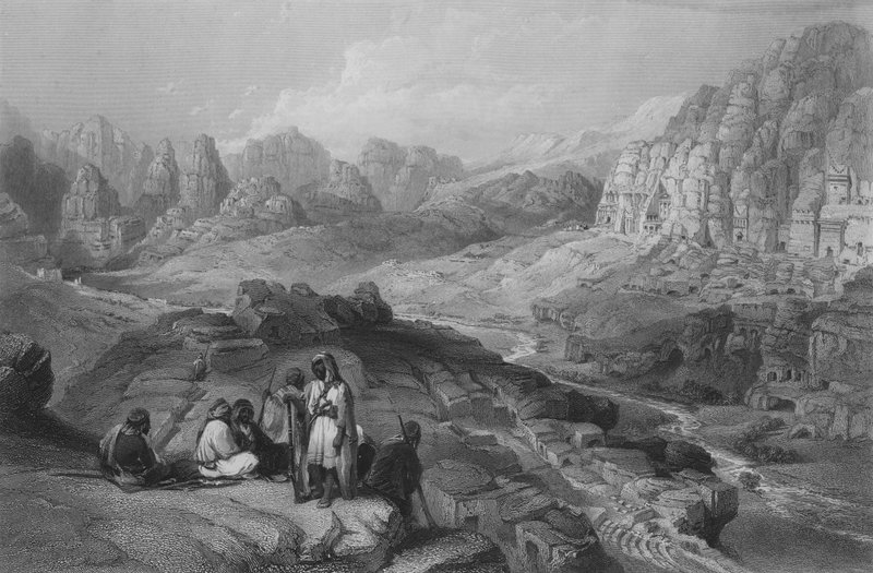 Petra, kaupungin paikka, Jeremiah XLIX tekijältä William Henry Bartlett