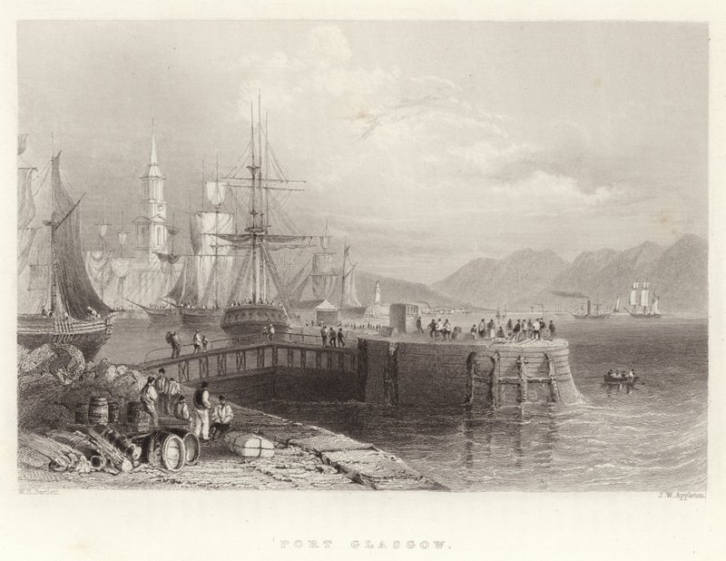 Port Glasgow tekijältä William Henry Bartlett
