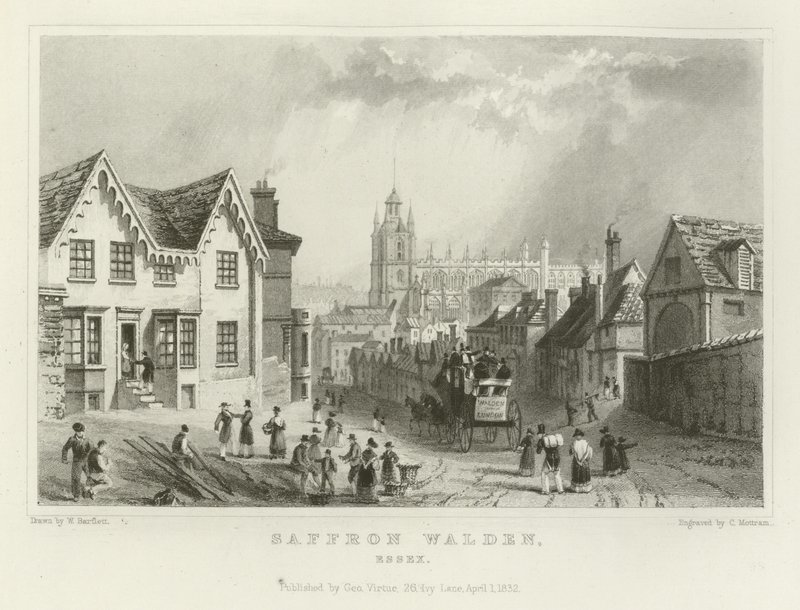 Saffron Walden, Essex tekijältä William Henry Bartlett