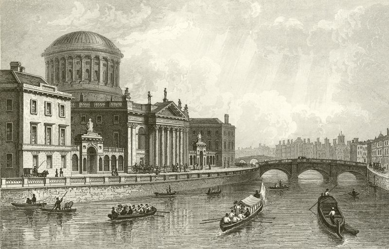 The Four Law Courts, Dublin tekijältä William Henry Bartlett