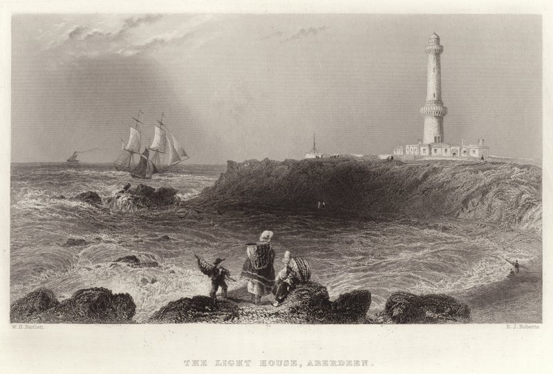 The Light House, Aberdeen tekijältä William Henry Bartlett