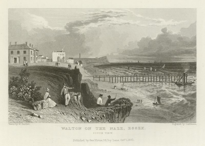 Walton on the Naze, Essex, South View tekijältä William Henry Bartlett