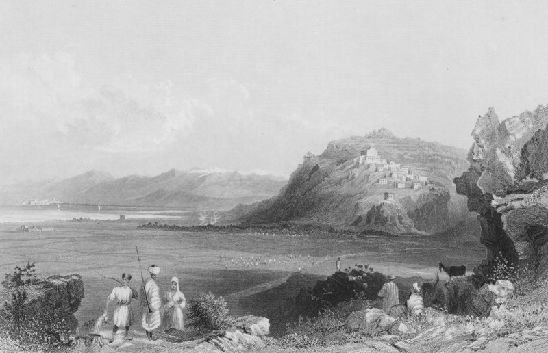 Sarepta tai Zarapha, muinainen Sarepta, Sidonin kaupunki tekijältä William Henry Bartlett