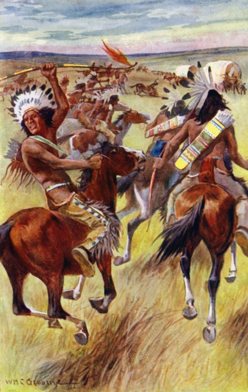 "Savuhuiskut ja raportti kivääreistä osoittivat, että ystäväni olivat päättäneet puolustaa itseään" (väri litho) tekijältä William Henry Charles Groome