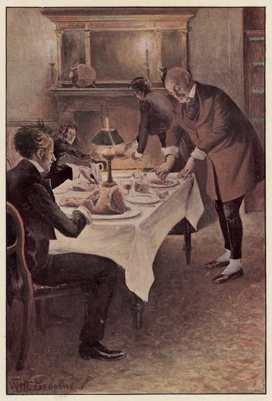 Kulhot leikkaavat lampaan viipaleiksi tekijältä William Henry Charles Groome