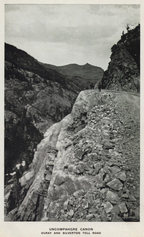 Coloradon kanjonit: Uncompahgre Canon, Ouray ja Silverton Toll Road (m/v kuva) tekijältä William Henry Jackson