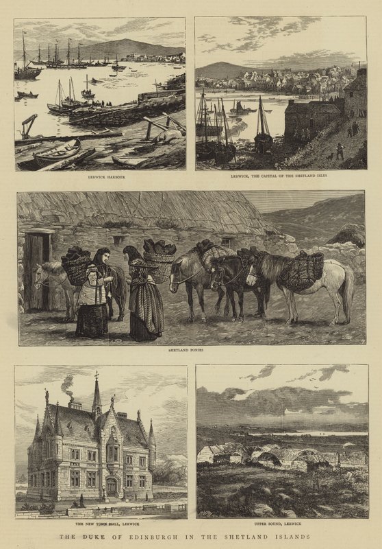 Edinburghin herttua Shetlandinsaarilla tekijältä William Henry James Boot