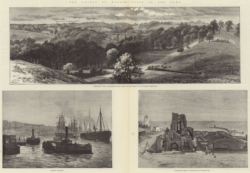 Walesin prinssin vierailu Tyneen tekijältä William Henry James Boot