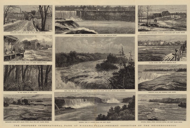Niagaran putouksille ehdotettu kansainvälinen puisto, naapuruston nykytila tekijältä William Henry James Boot