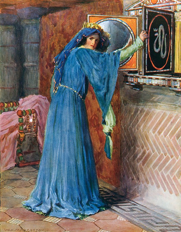 Oi taikapeili seinällä, kuka on kaunein nainen kaikista tekijältä William Henry Margetson