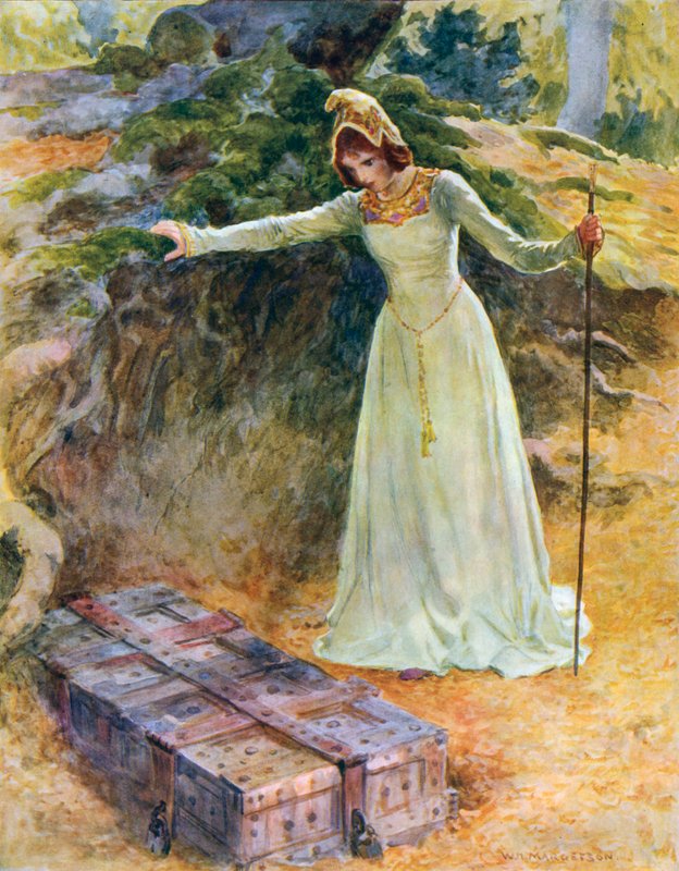 Prinsessa tuli rautaarkun luo tekijältä William Henry Margetson