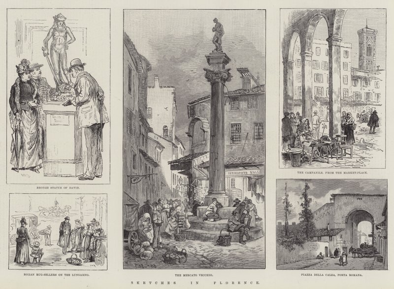 Luonnokset Firenzessä tekijältä William Henry Pike