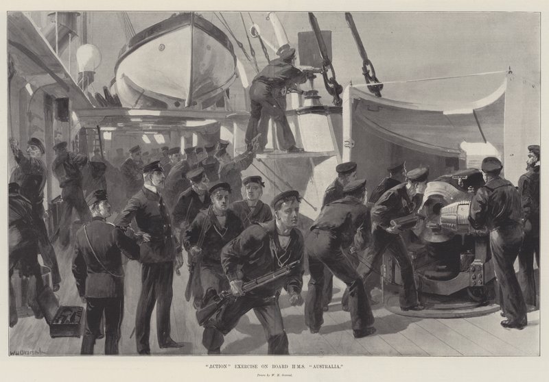 Toimintaharjoitus HMS Australian aluksella tekijältä William Heysham Overend